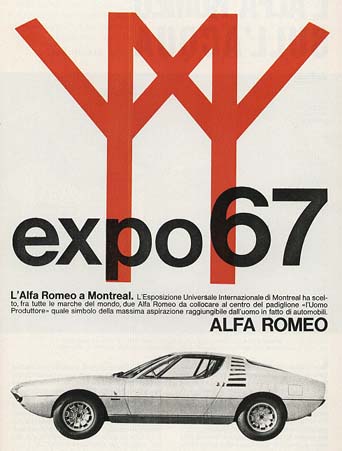 L'Alfa Romeo a Montreal Alfa's Expo'67 announcement