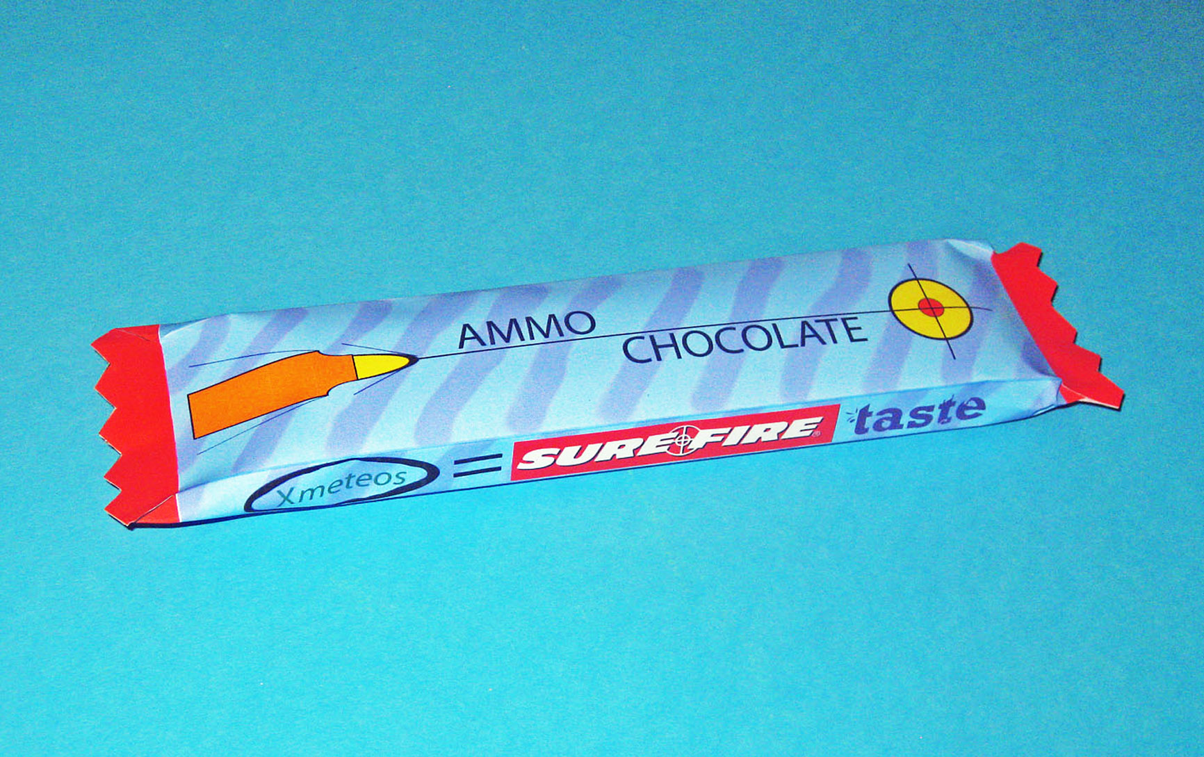 [Ammo chocolate bar wrapper]